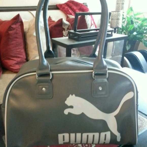 puma tote bag silver